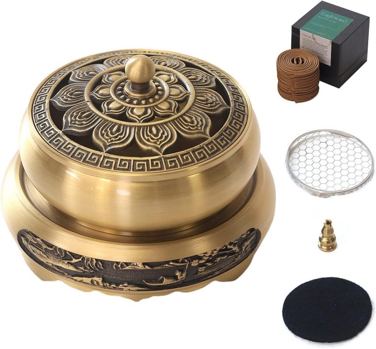 brass lotus incense holder